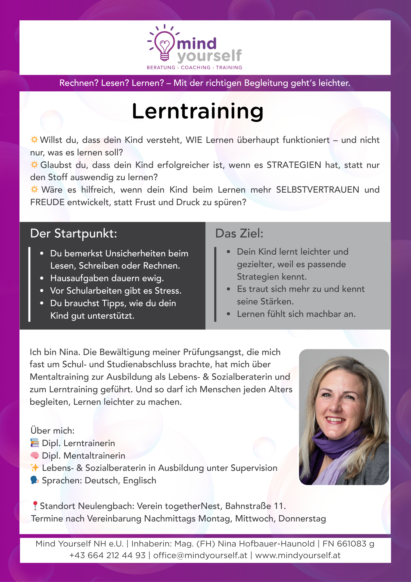 Lerntraining Angebot